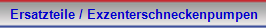 Ersatzteile, Exzenterschneckenpumpen